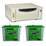 Microtek SEBz 1600VA Pure Sine Wave Inverter & Amaron AAM-CR-CRTT150 150AH Tall Tubular Battery